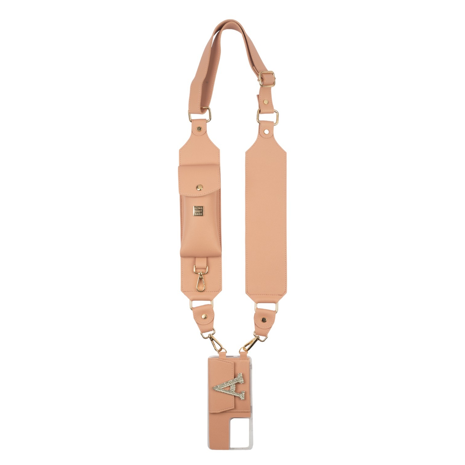 Personalized Dirty Pink SlingShot Utility Belt with Phone Case