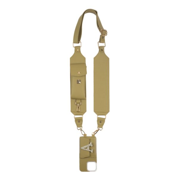 Personalized Muted Olive SlingShot Utility Belt with Phone Case