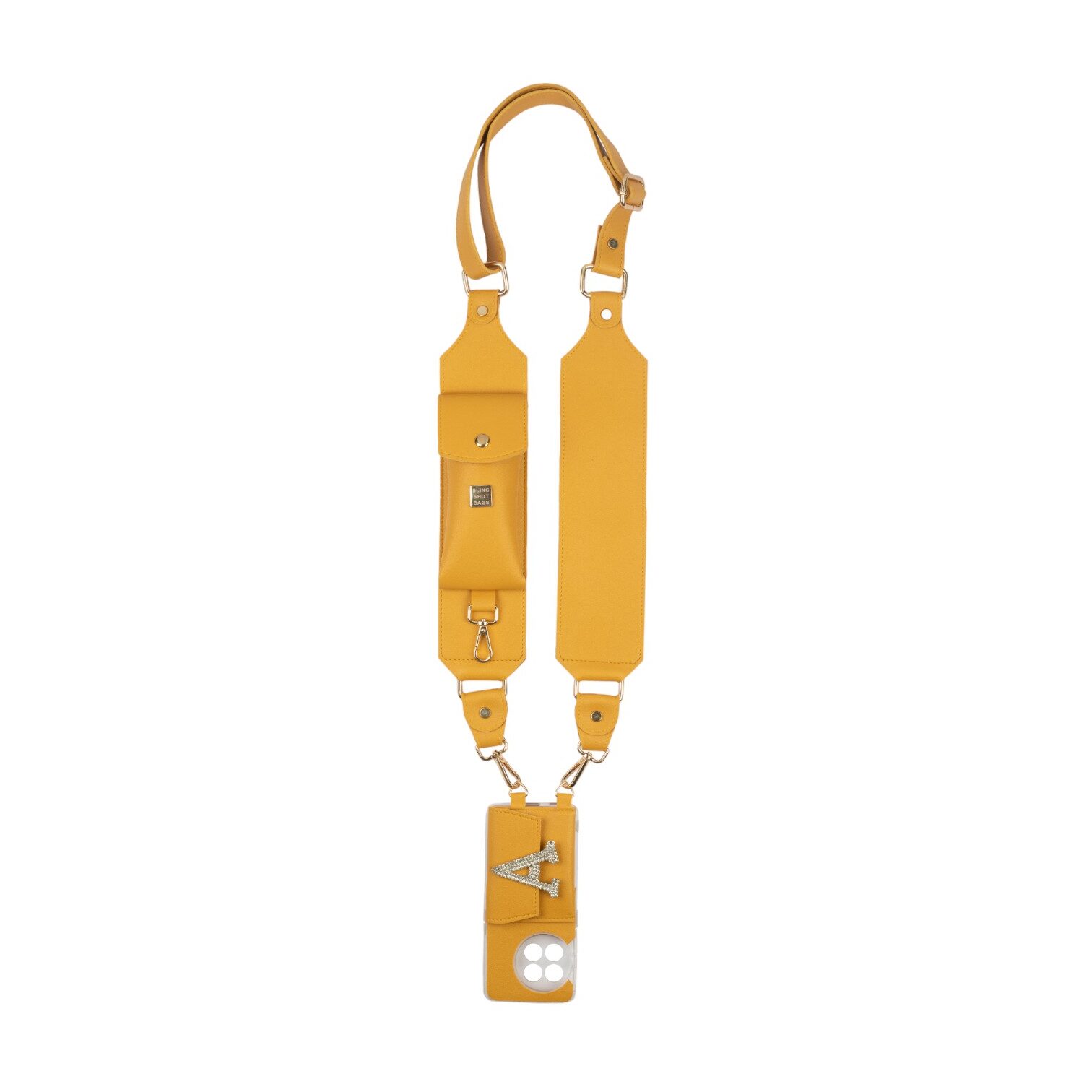 Personalized Mustard SlingShot Utility Belt with Phone Case