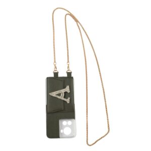 Personalized ASH GREY SLINGSHOT GOLDEN SLING CHAIN WITH PHONE CASE