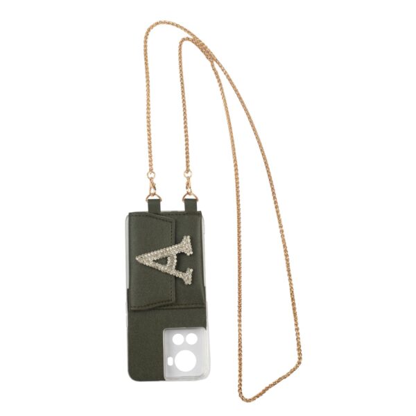 Personalized Ash Grey SlingShot Chain Belt with Phone Case