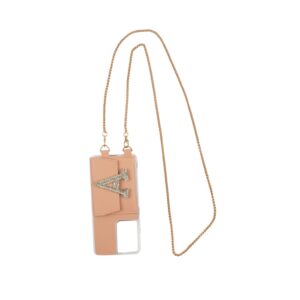 Personalized DIRTY PINK SLINGSHOT GOLDEN SLING CHAIN WITH PHONE CASE