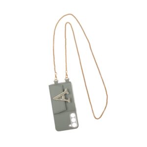 Personalized PIGEON GREY SLINGSHOT GOLDEN SLING CHAIN WITH PHONE CASE