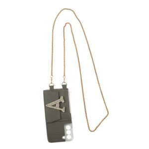 Personalized FOREST GREEN SLINGSHOT GOLDEN SLING CHAIN WITH PHONE CASE
