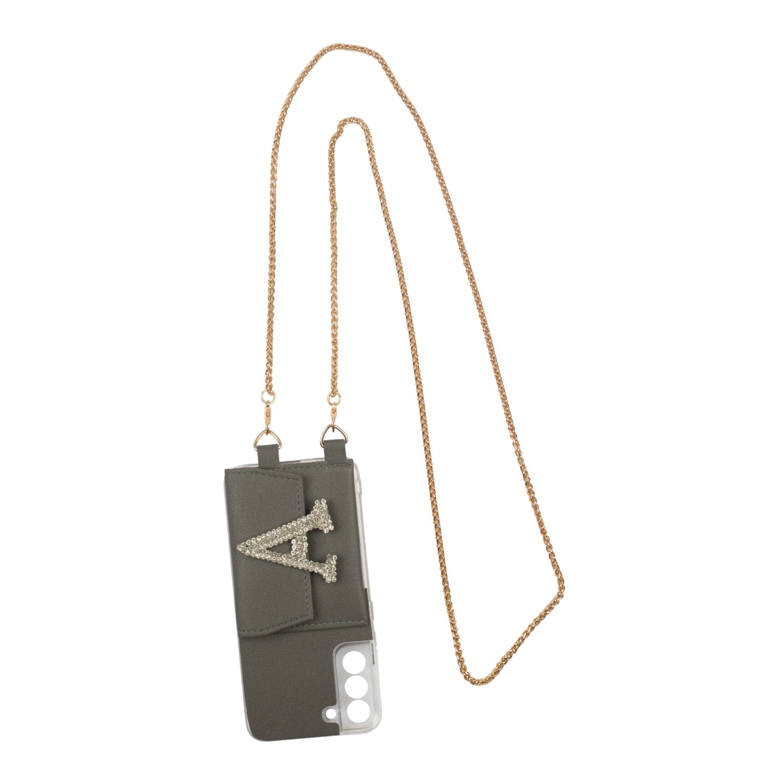 Personalized Forest Green SlingShot Chain Belt with Phone Case