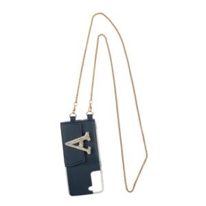 Personalized DEEP INDIGO SLINGSHOT GOLDEN SLING CHAIN WITH PHONE CASE