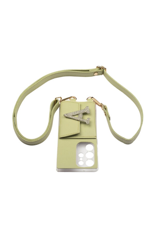 Personalized Pastel Green SlingShot Slim Belt with Phone Case