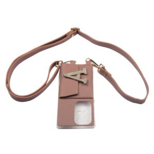 Personalized DUSTY ROSE SLINGSHOT SLIM BELT WITH PHONE CASE