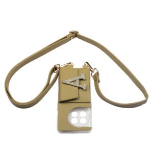 Personalized MUTED OLIVE SLINGSHOT SLIM BELT WITH PHONE CASE