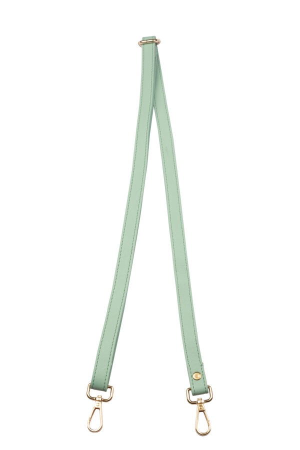 Personalized Mint Blue SlingShot Slim Belt with Phone Case