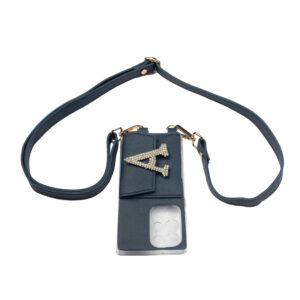 Personalized DEEP INDIGO SLINGSHOT SLIM BELT WITH PHONE CASE
