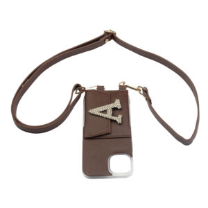 Personalized MOLTEN CHOCOLATE SLINGSHOT SLIM BELT WITH PHONE CASE