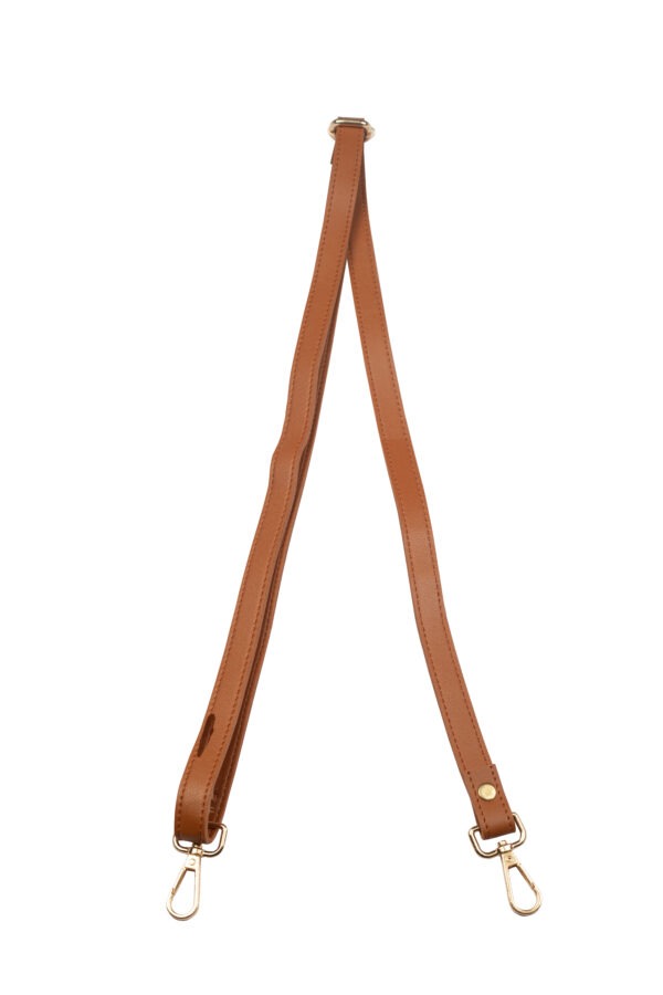 Personalized Tan Brown SlingShot Slim Belt with Phone Case