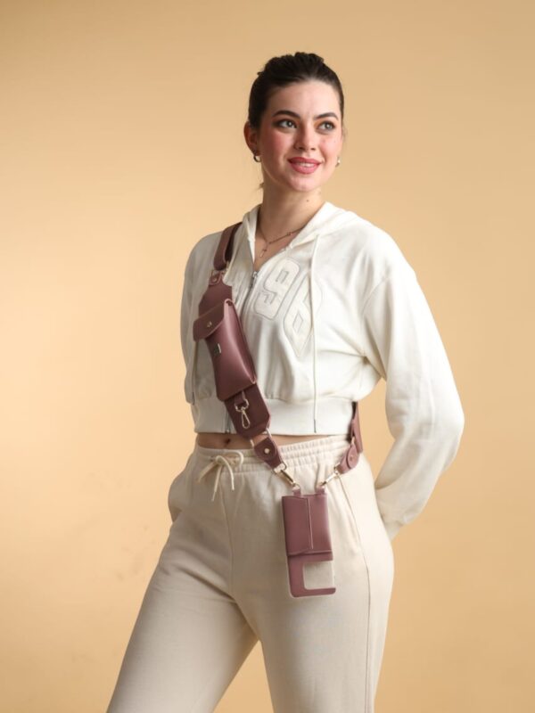Dusty rose utility belt