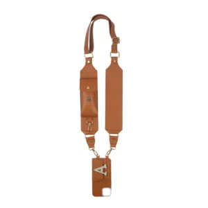 Personalized TAN BROWN SLINGSHOT BIG UTILITY BELT WITH PHONE CASE