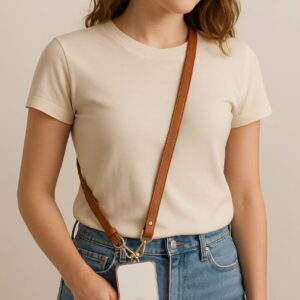 Tan Brown Quicksnap Lanyard Slim Belt