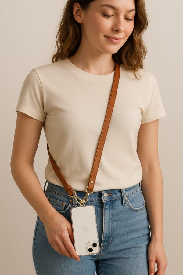 Tan Brown Quicksnap Lanyard Slim Belt