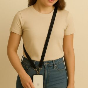 Jet Black Quicksnap Lanyard Slim Belt