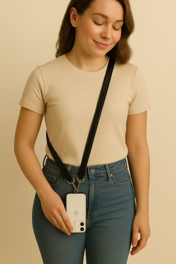 Jet Black Quicksnap Lanyard Slim Belt