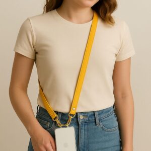 Mustard Quicksnap Lanyard Slim Belt