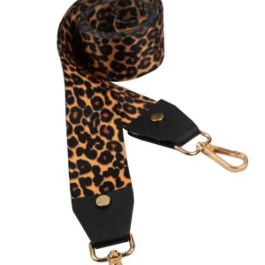 CHEETAH PRINTED SLINGSHOT CANVAS BELT