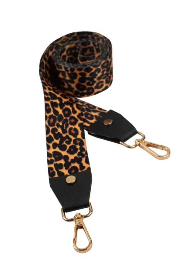 CHEETAH PRINTED SLINGSHOT CANVAS BELT